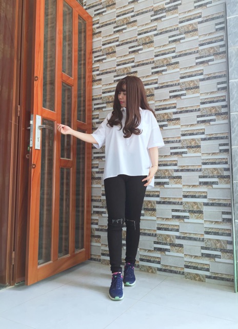 Áo sơ mi trắng tay ngắn