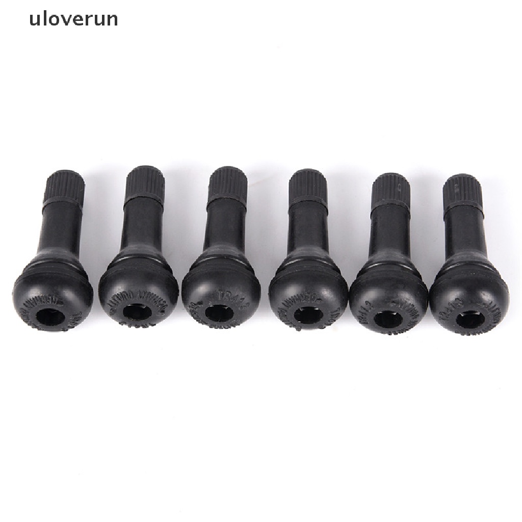 Set 5 Nắp Van Bánh Xe Hơi TR413 Bằng Cao Su Màu Đen Tiện Lợi