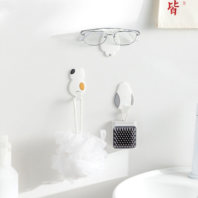 Móc Dán Tường Tự Dính Hình Thú Dễ Thương Đa Ứng Dụng