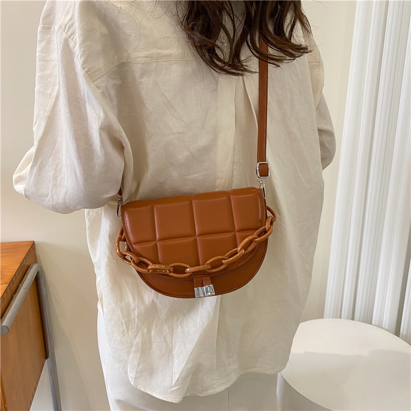 Túi Đeo JASMIN NOIR Chéo Họa Tiết Ca Rô Thời Trang Thanh Lịch Dành Cho Nữ