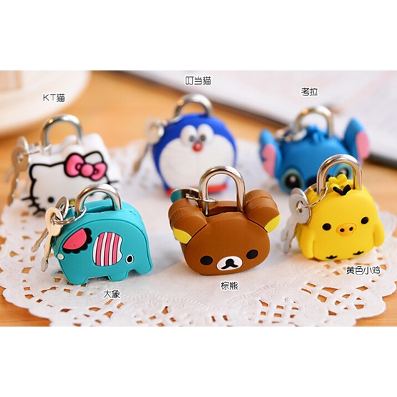 Đồ chơi Ổ khóa mini siêu nhỏ họa tiết hình thú đa dạng giao ngẫu nhiên - YUMY KIDS