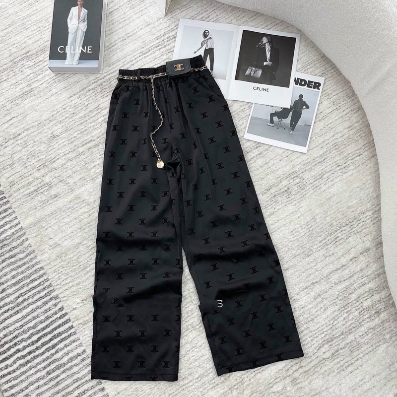 QUẦN SUÔNG LỤA KÈM DÂY XÍCH TÚI BÉ SANG CHẢNH HOTTREND LOẠI 1 MS28881 (H2-5)