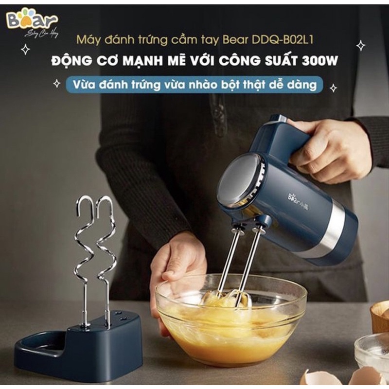 MÁY ĐÁNH TRỨNG, BỘT . HÃNG BEAR SỊN 300W