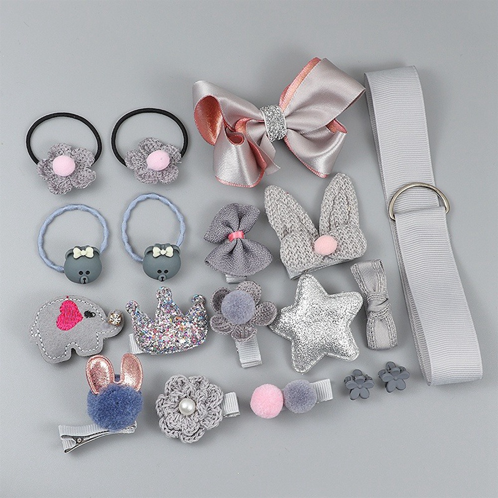 Bộ 18 Kẹp Tóc Nhiều Kiểu Dáng Dễ Thương Cho Bé Gái