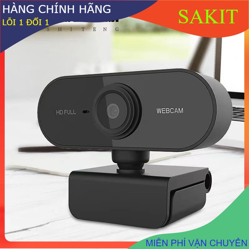 Webcam (camera) cho máy  tính( PC) có độ phân giải Full HD  hình ảnh sắc nét 1080p (Có mic)