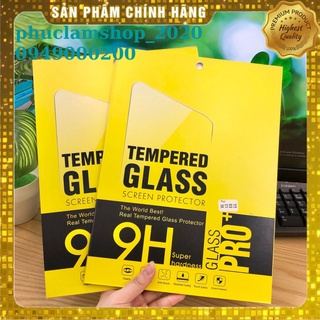 Kính cường lực 9H hộp giấy xịn cho iPad Pro 12.9 11.0 inch 2018 2020 2021 2022 M1 10.9 10.5 10.2 Gen 7 8 9 9.7 Air 3 4 5