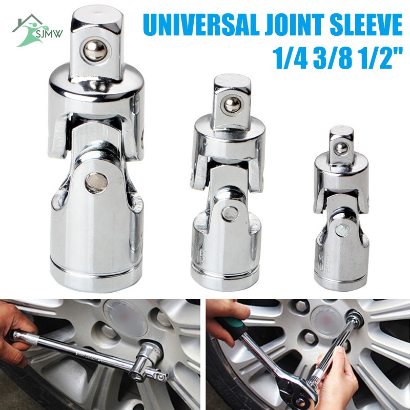 SJMW Universal Joint Socket Ratchet Wrench Adapter 1/4 3/8 1/2 Inch Extension Bar Steel Adapter | BigBuy360 - bigbuy360.vn