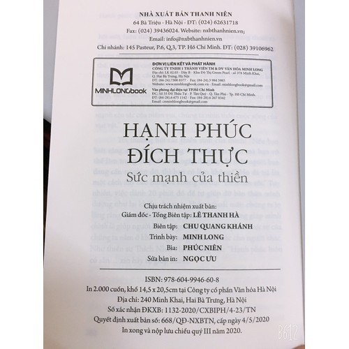 Sách: Hạnh Phúc Đích Thực – Sức Mạnh Của Thiền