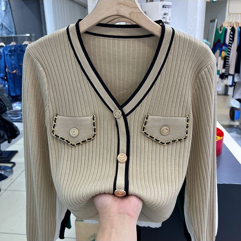 Áo Khoác Cardigan Dệt Kim Dáng Ôm Phong Thời Trang