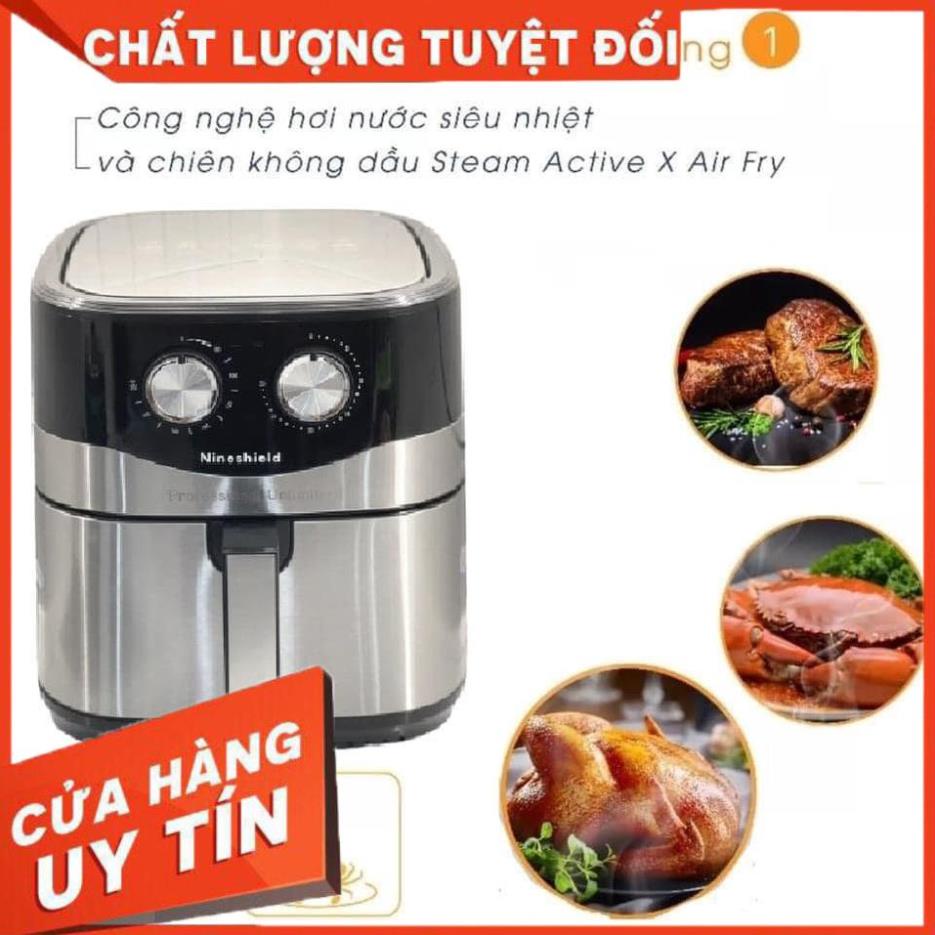 NỒI CHIÊN KHÔNG DẦU NINESHIELD KB-8002M MẪU MỚI 10.5 LÍT CÔNG SUẤT 1600W [Xưởng Sỉ Dương Biên]