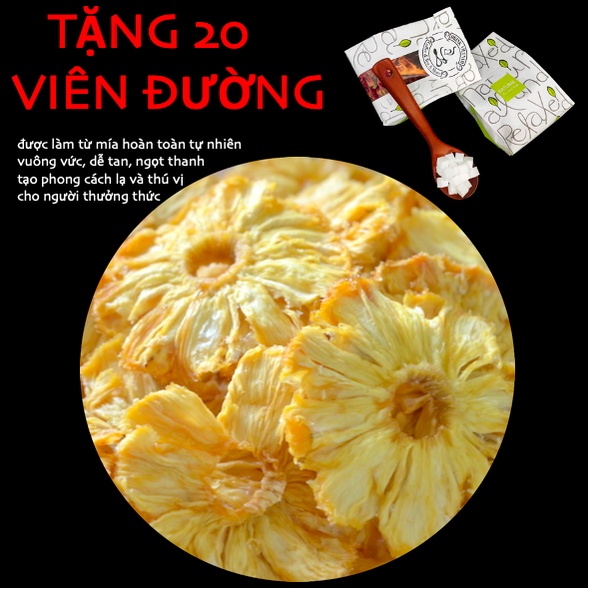 (miễn phí đường viên) Dried pineapple / Khóm (dứa) sấy (hàng xuất khẩu)