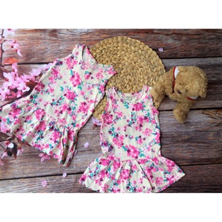 Đầm bé gái từ 5kg -18kg thun cotton vnxk