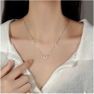 Dây chuyền hồ điệp trắng xinh