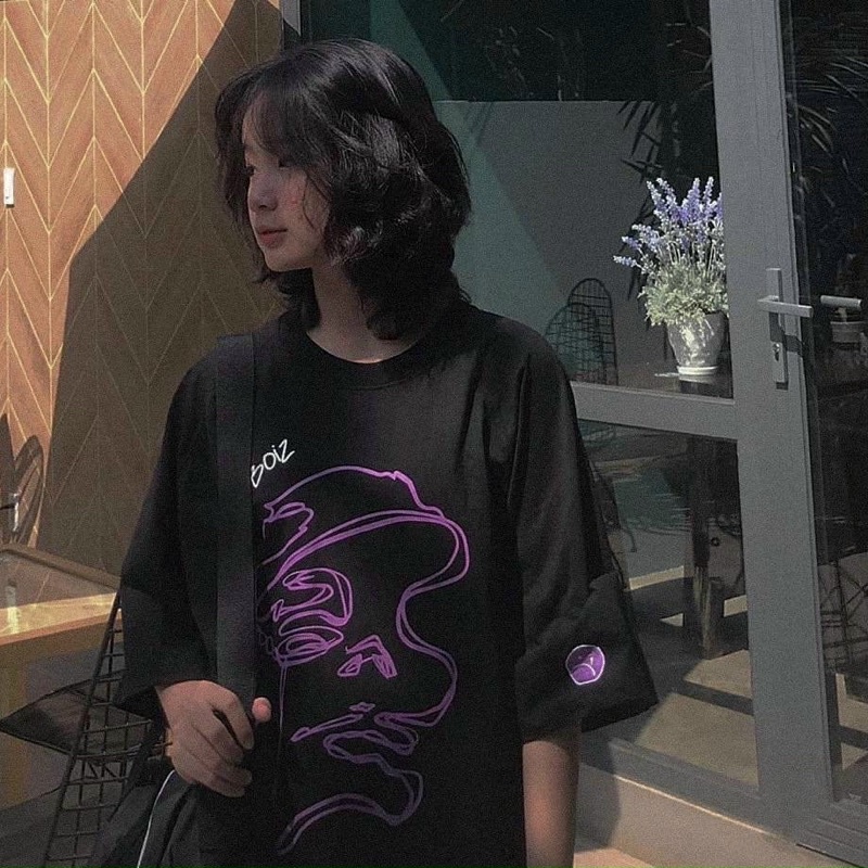 Áo Thun Tay Lỡ Unisex SADBOIZ Sad Story màu ĐEN/TRẮNG  Form Nam Nữ Unisex - Kiểu áo phông cổ tròn form rộng