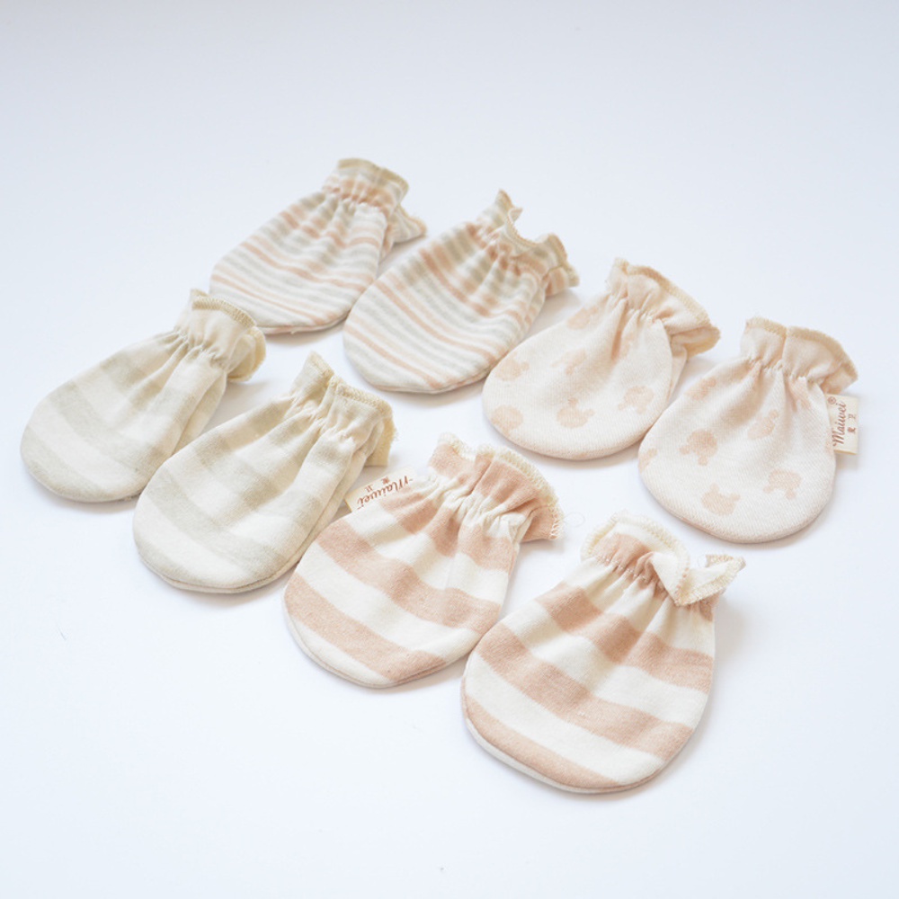 [HÀNG ĐẸP] Bao tay cho bé sơ sinh cotton ORGIANIC cao cấp 100% không chất tẩy nhuộm an toàn cho bé bo chun