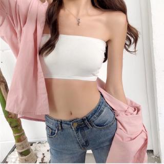 Áo Lót Dạng Ống Cúp Ngực Màu Trơn Thời Trang Xinh Xắn Cho Nữ