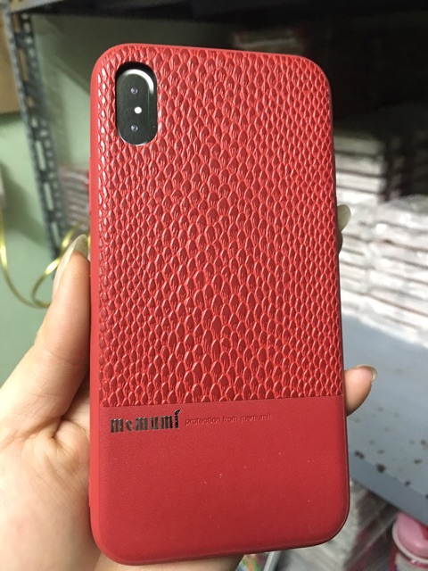 CHÍNH HÃNG ỐP GIẢ DA MEMUMI IPHONE X XS