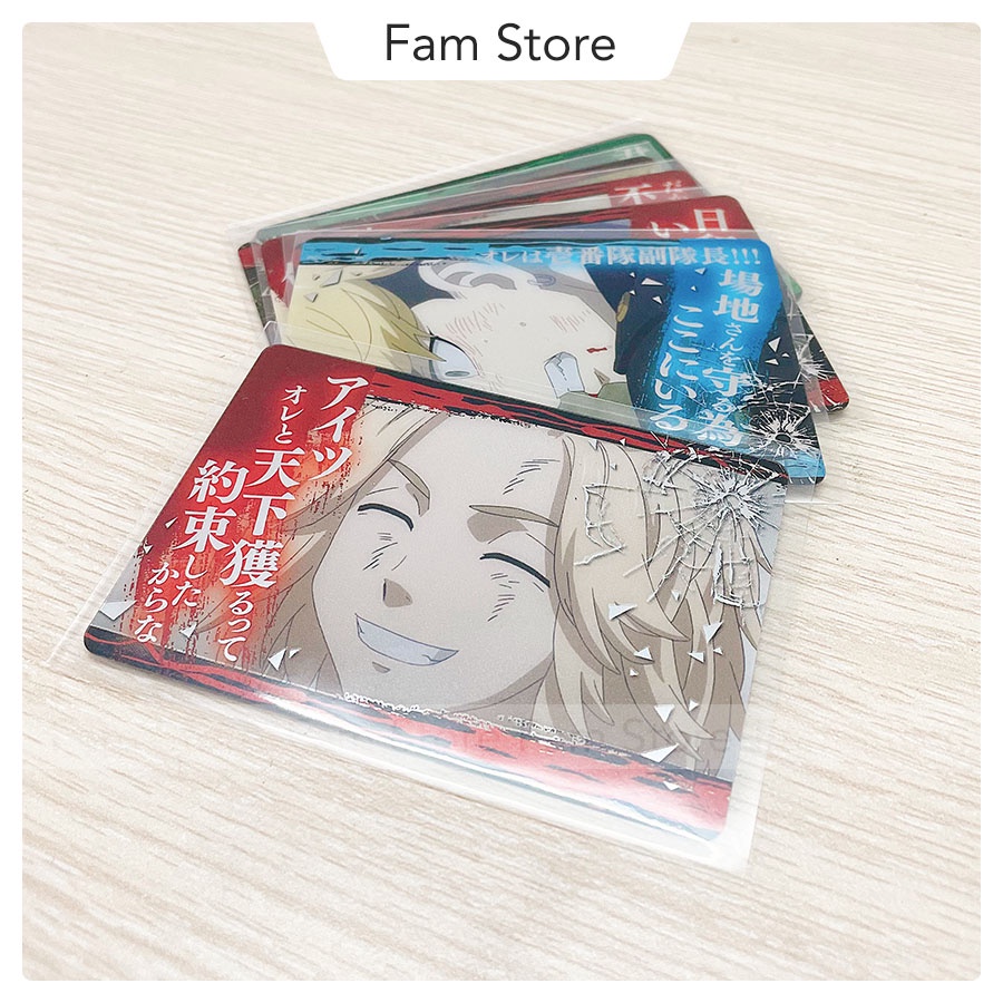 Thẻ nhân vật Tokyo Revengers các loại