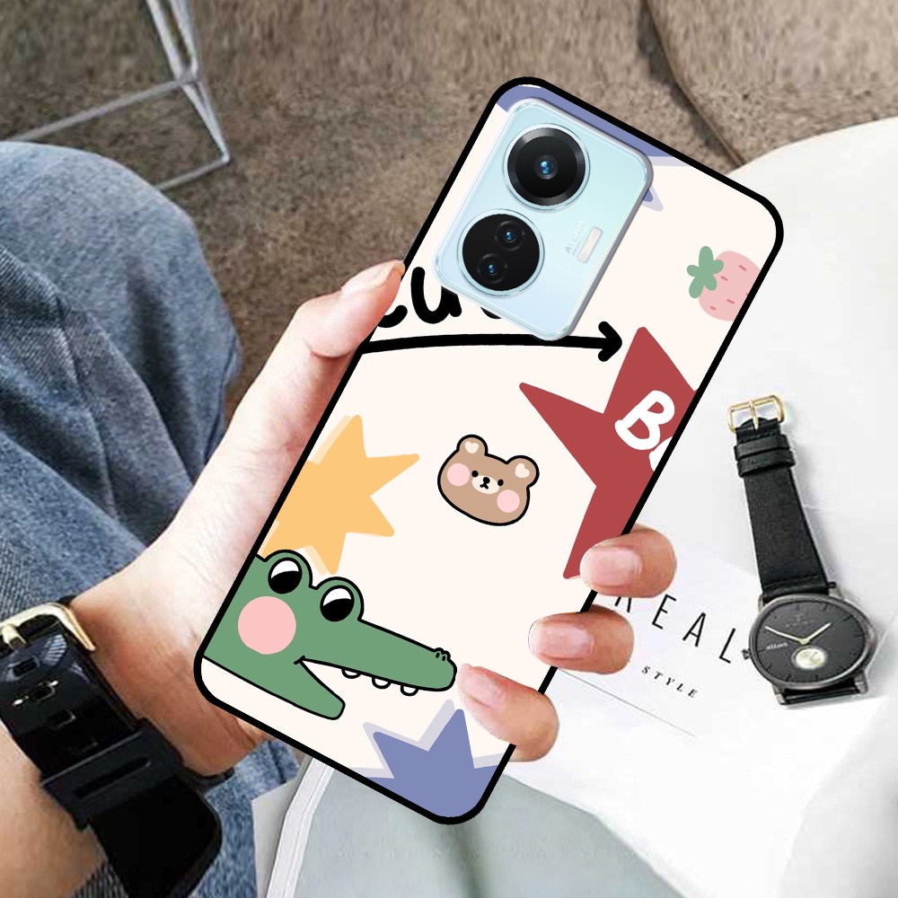 Ốp Vivo Y55 2022 in hình cá mập, khủng long dễ thương, cute (T01 - T06)