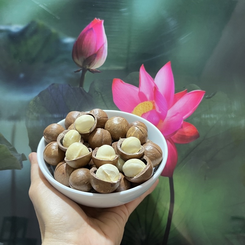 1KG hạt macca Lâm đồng, hạt macca tách nứt (giòn ngon không hắc dầu)