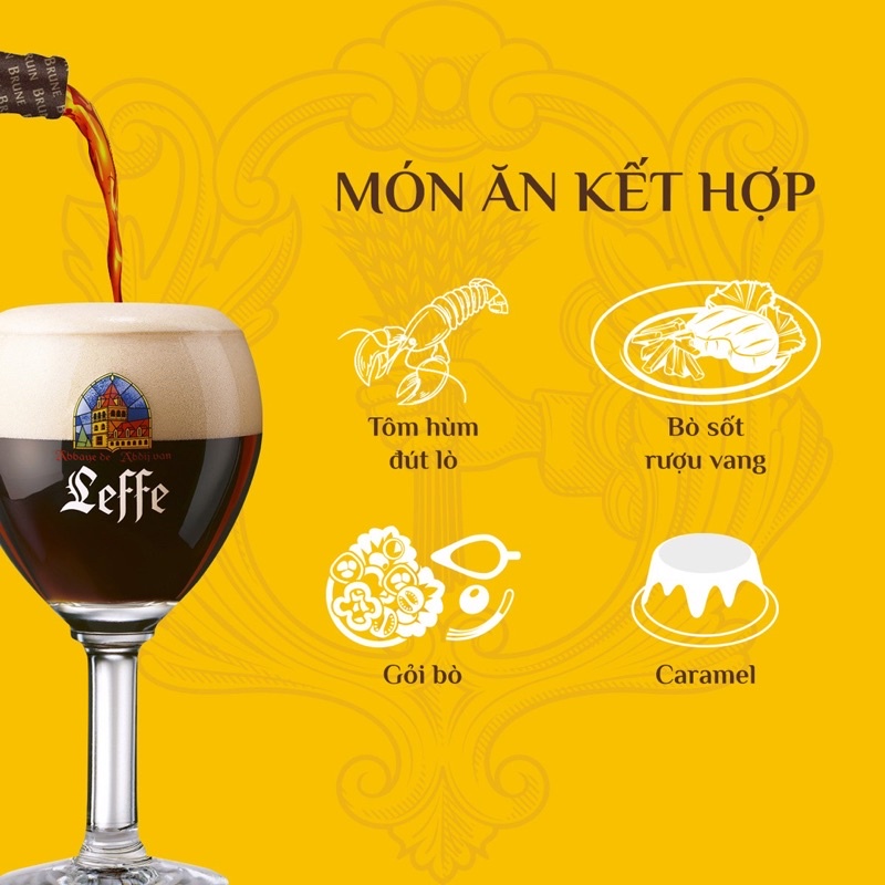 Hoả Tốc Bia Leffe Blond - Bruin  Thùng 24 Chai 330ml | Bia Nhập Khẩu Bỉ