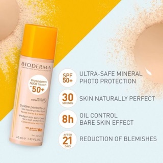 Kem chống nắng Bio Photoderm nude touch spf 50+ 40ml màu Light