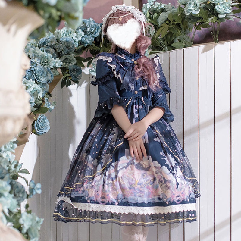 Chân Váy lolita Hóa Trang Lồng Chim Rỗng Siêu Bạo Lực Có Thể Điều Chỉnh