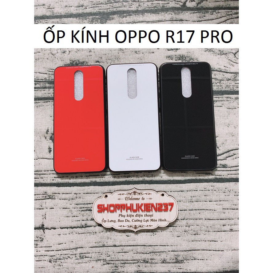 [Freeship toàn quốc từ 50k] ỐP LƯNG OPPO R17 PRO ỐP GƯƠNG CƯỜNG LỰC VIỀN DẺO ĐEN CAO CẤP