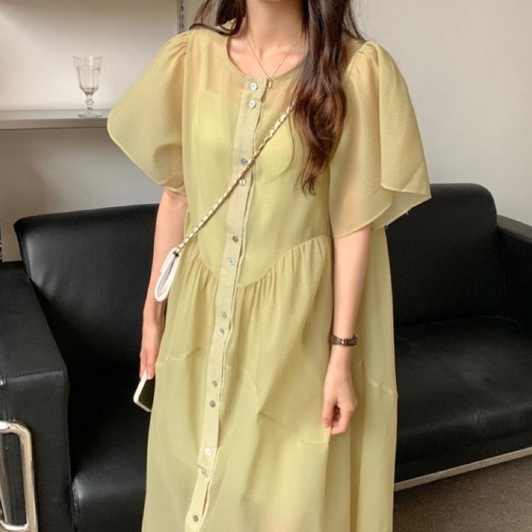 AZ Váy suông basic tông màu xanh pastel cực xinh