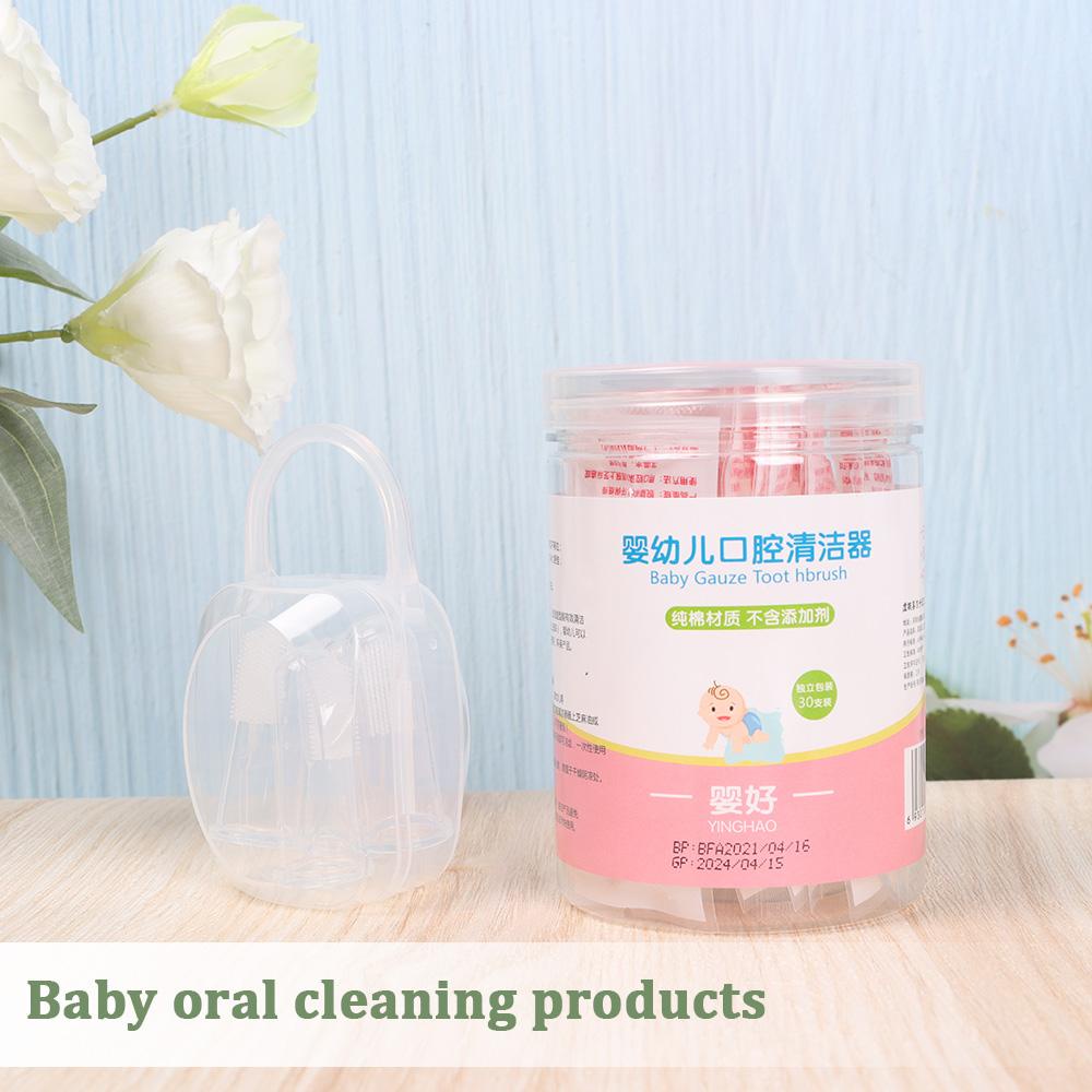 Dụng Cụ Vệ Sinh Lưỡi An Toàn Bằng Silicone Sử Dụng Một Lần Dành Cho Bé 0-36 Tháng