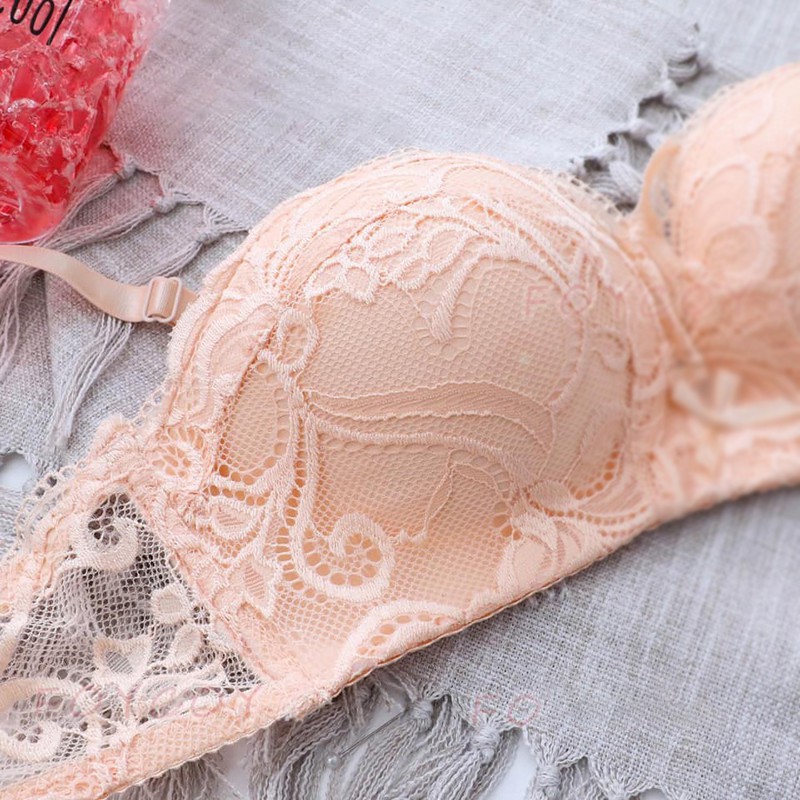 Áo lót ren hoa cup ngang phối nơ đệm bàn tay 2,5cm siêu đẹp