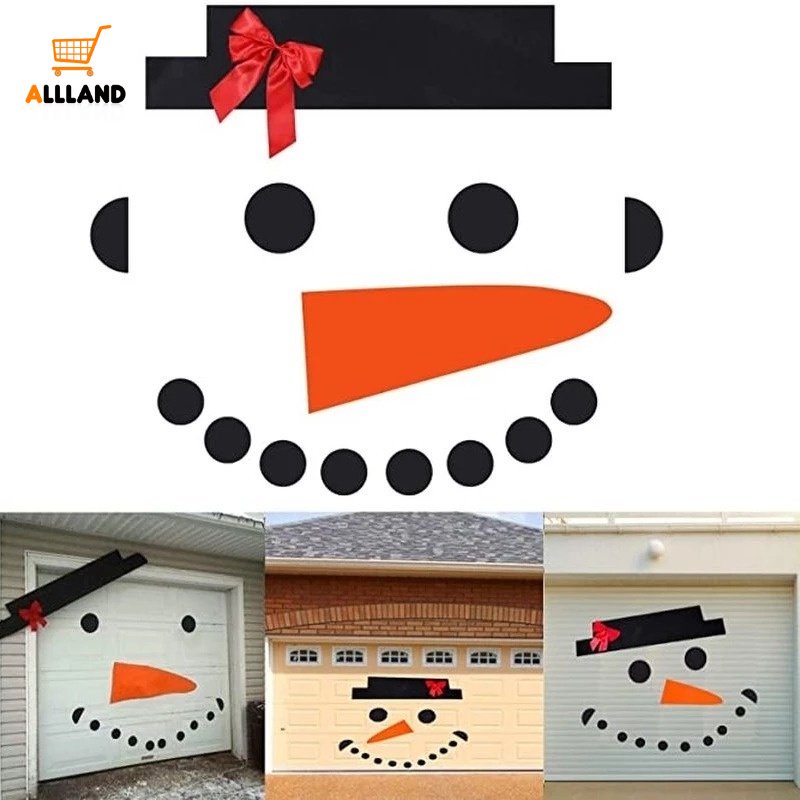 Bộ 16 Miếng Dán Tường Trang Trí Giáng Sinh / Garage DIY Không Dệt