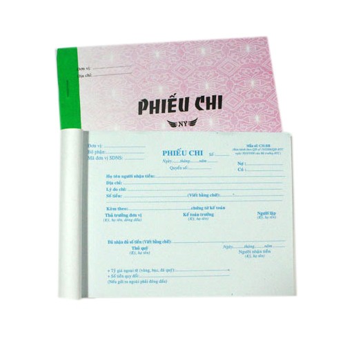 Phiếu chi 13x19 ( 100 tờ)