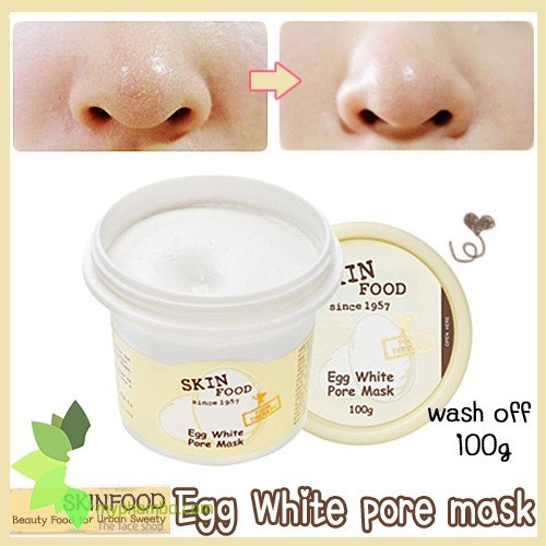 Mặt nạ tẩy da chết Skinfood Egg white pore Mask 100g
