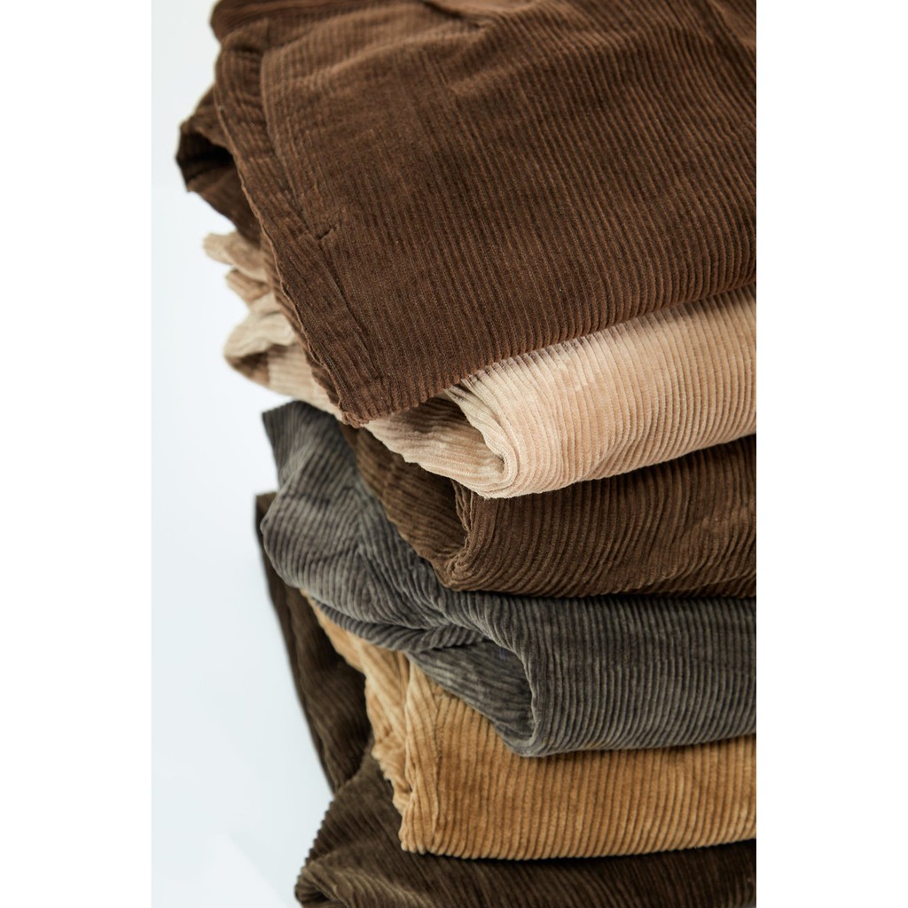 Quần nhung tăm ống rộng unisex 2hand Nhật vintage, bụi bặm, thời trang