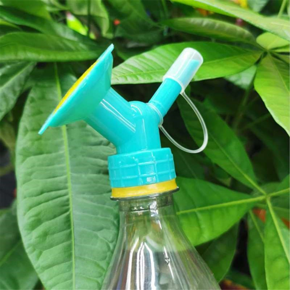 Cute Sunflower Gardening Watering Sprinkler Long Mouthed Shower Kitchen Oil Can 2 Head Tool