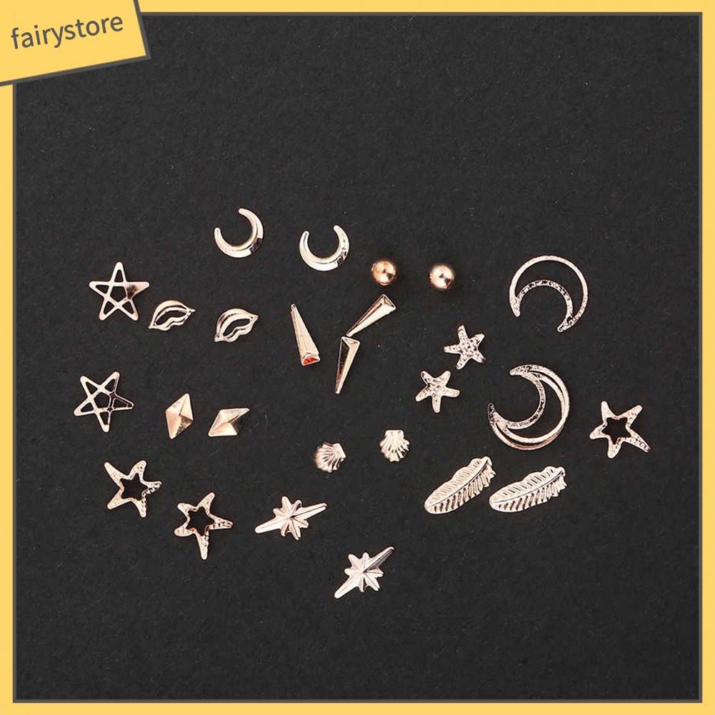 Phụ kiện trang trí móng tay hình trăng sao biển xinh xắn