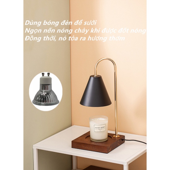Candle warmer lamp-Đèn phòng ngủ Đèn đốt nến thơm đèn bàn,Sáp thơm phòng