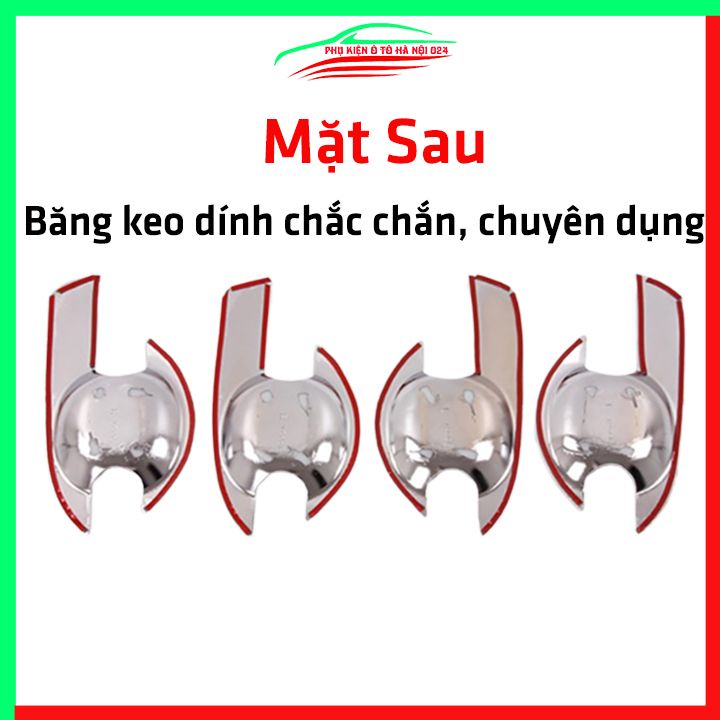 Ốp hõm mạ crom Dmax, D-Max sáng bóng chống trầy bảo vệ cửa xe ô tô
