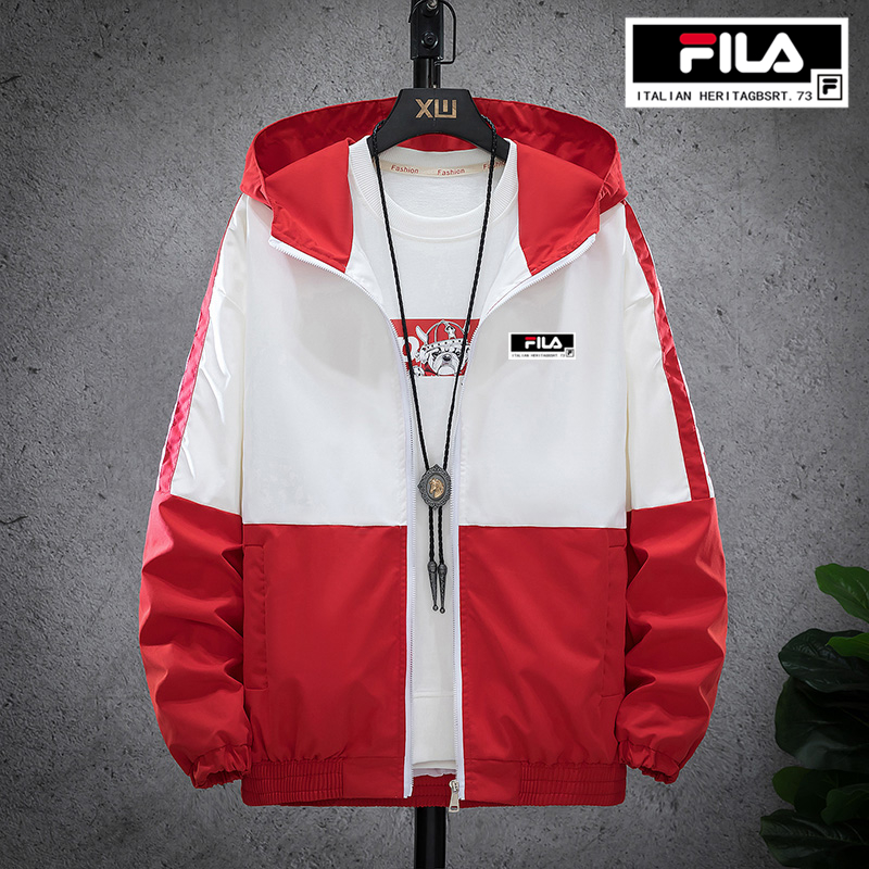 Fila Áo Khoác Chống Gió Nhẹ Thoáng Khí Chống Thấm Nước Thời Trang Xuân Thu Cho Cặp Đôi