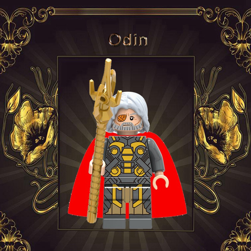 Đồ Chơi Lắp Ráp Mô Hình Nhân Vật Thor Odin Hela Sif Gol DIY