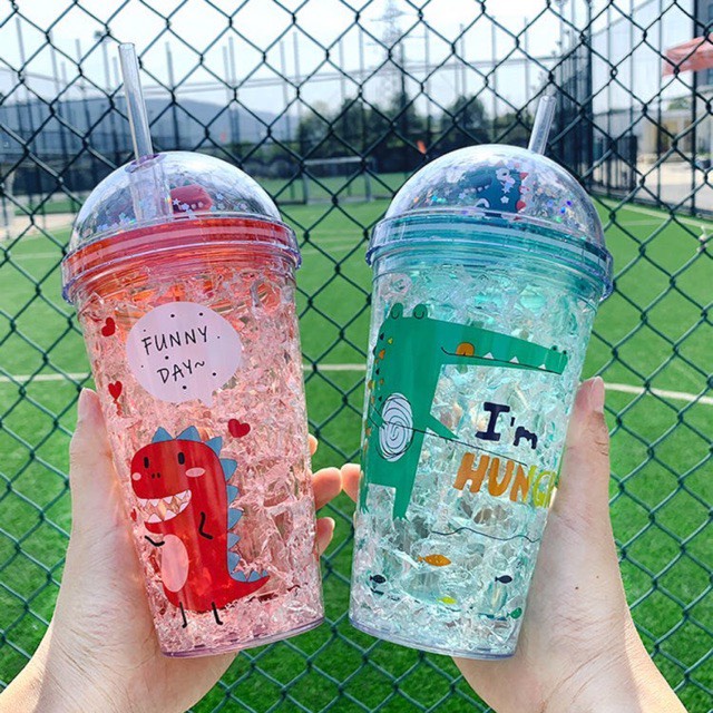 🔥 BÌNH ĐỰNG NƯỚC KHỦNG LONG 3D CUTE DUNG TÍCH 500ML