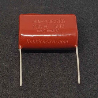 Tụ CBB 5uF 450VAC màu nâu
