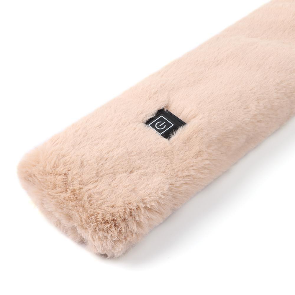 Xiantin Khăn Choàng Sưởi Ấm Bằng Điện Phủ Lông Thỏ Nhân Tạo Thời Trang Mùa