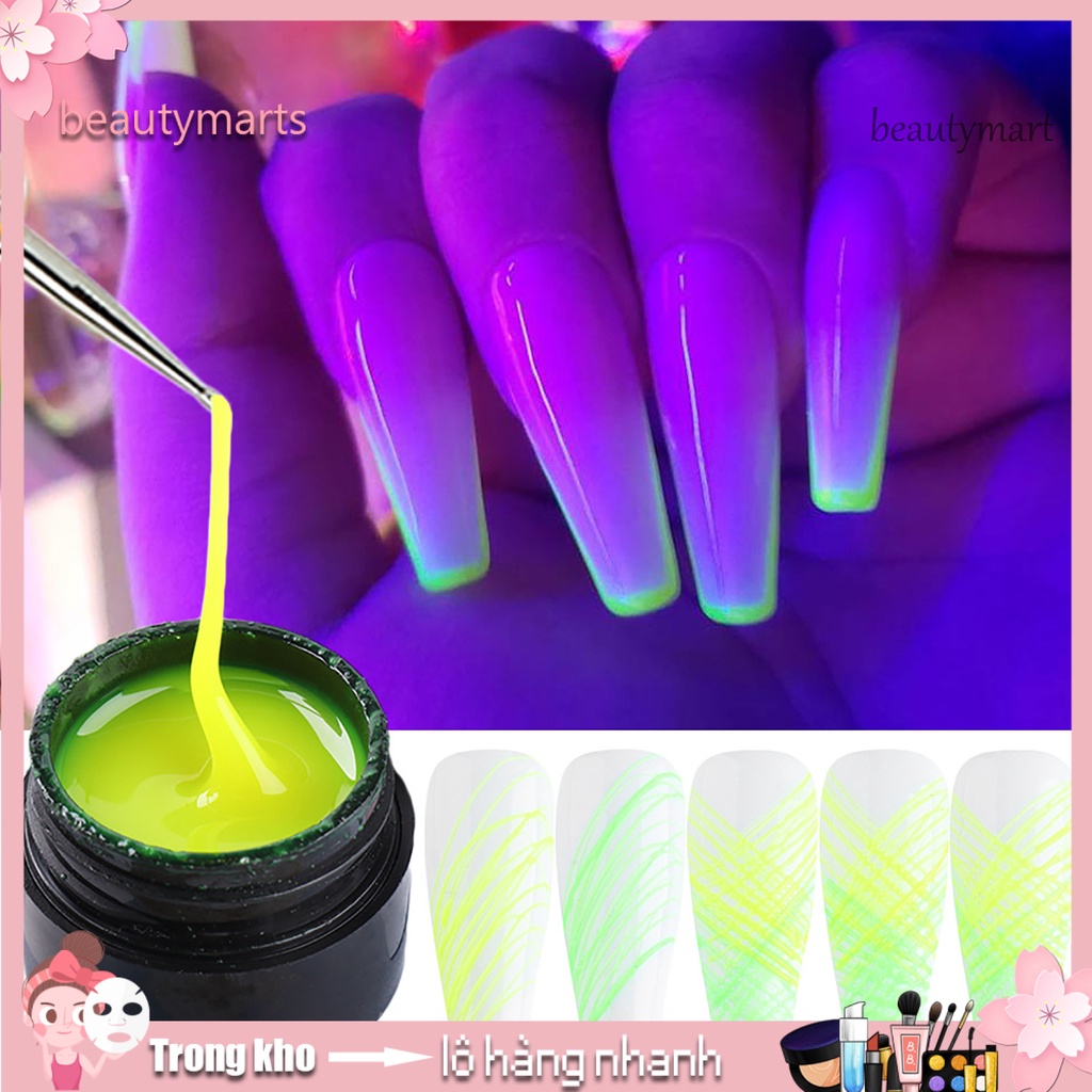 [Hàng mới về] Gel Sơn Móng Tay Dạ Quang Tạo Hiệu Ứng Mạng Nhện Bắt Mắt Thời Trang 5ml