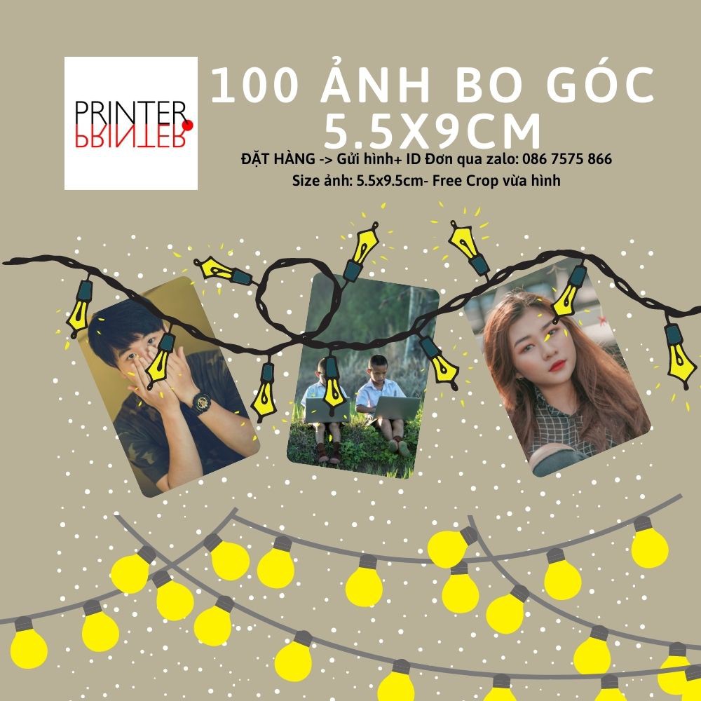 SET 100 CARD BO GÓC - CARD IN THEO YÊU CẦU