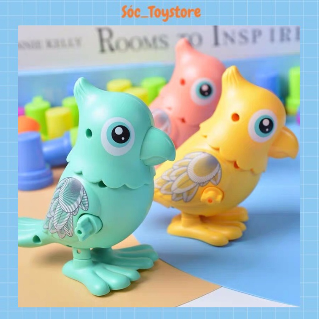 Đồ Chơi Trẻ Em 💗FREESHIP💗 Đồ Chơi Vặn Cót Chim Gõ Kiến Nhún Nhảy Ngộ Nghĩnh Cho Bé, Cổ Có Thể Xoay 360 Độ. Sóc_Toystore