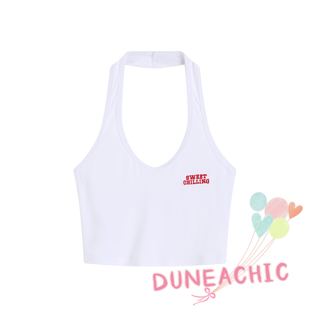 DUNEA Áo Hai Dây Hở Lưng Gợi Cảm Dành Cho Nữ