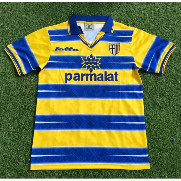Áo Thun Bóng Đá 98 99 00 Parma 1998 1999 2000 Phong Cách Cổ Điển