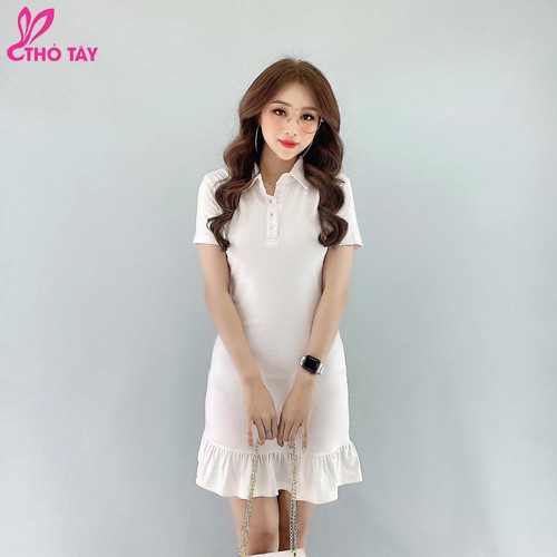 [Mã WAMRK giảm 15% tối đa 50k đơn 150k] Đầm thun nữ cổ bẽ chân bèo - THỎ TÂY | BigBuy360 - bigbuy360.vn